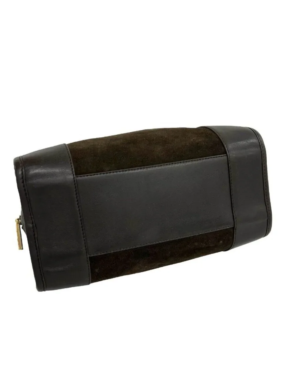Loewe Vintage Amazona 28 Anagram Suede Leather Mini Boston Bag Brown